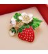 XSB131 - Fashion Strawberry Saree Brooch